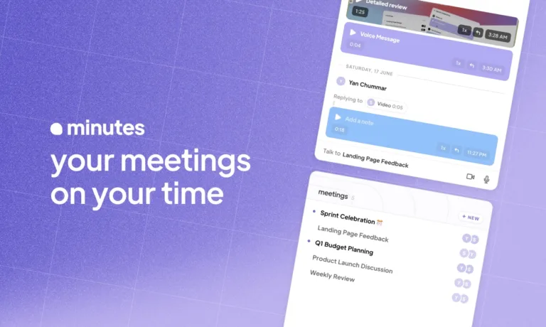 Minutes Make your meetings async with voice and video find Free AI tools directory Victrays