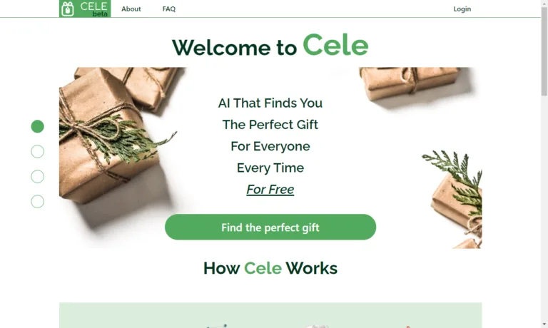Cele AI that suggests personalized gift ideas for anyone and everyone