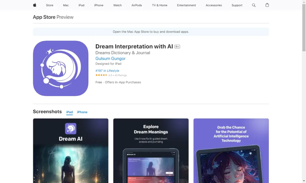 Dream Interpretation with AI Dream AI App deciphers your dreams using advanced AI. It interprets dream symbols