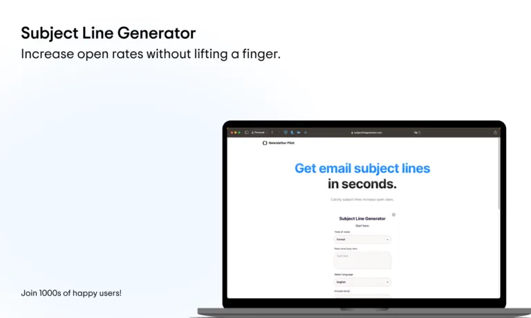 Email Subject Line Generator Struggling with email subject lines?