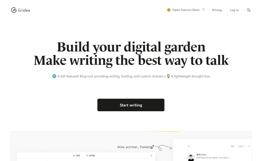 Gridea A full-featured Blog tool providing writing