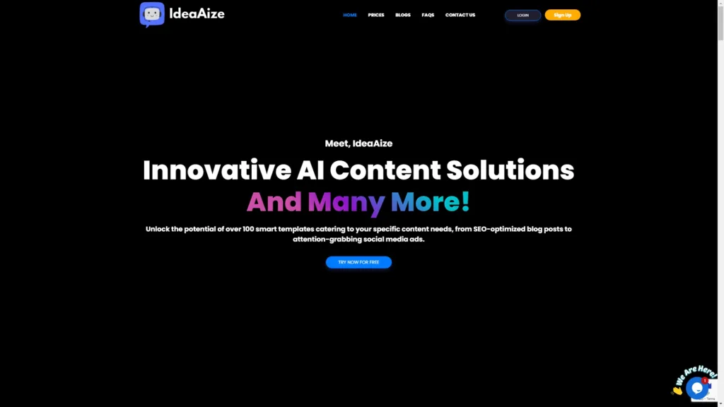 IdeaAize Experience AI-driven creativity with IdeaAize! Our all-in-one platform offers text generation