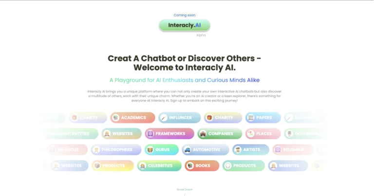Interacly AI Interacly AI: Dive into a universe of interactive bots spanning 25+ domains. Engage