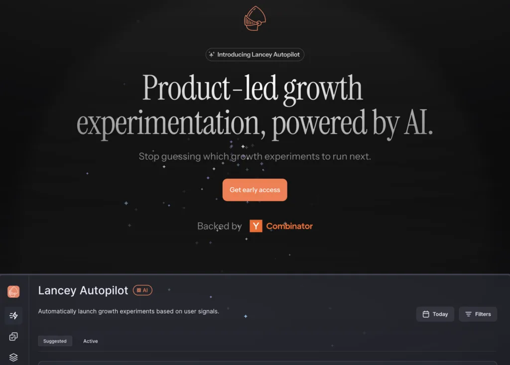 Lancey Product-led growth experimentation