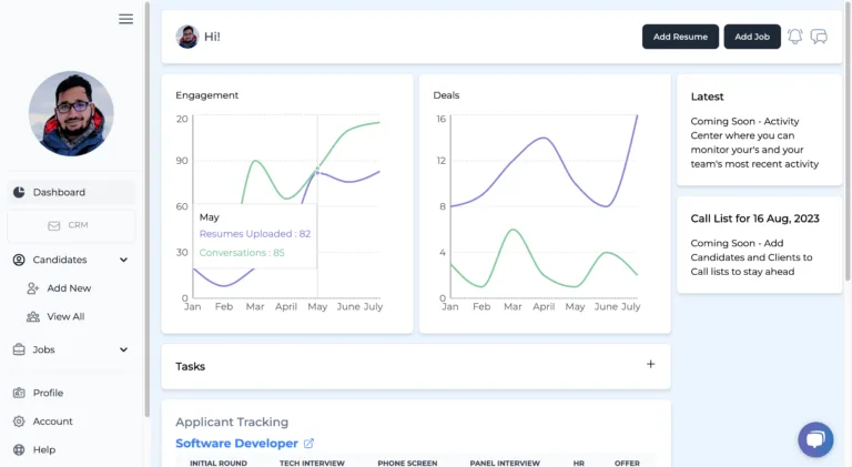 Marketch We use AI to help eliminate guesswork from Hiring. Our Product is used to solve the same overlapping problem between Hiring Managers and Recruiters - is this the right Candidate? With Marketch