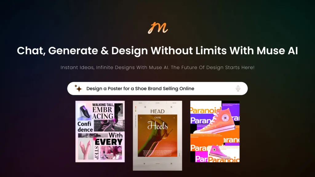 Muse AI (Beta) Robust professional design editor tool to chat