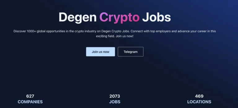 New Degen Crypto Jobs Website! We've launched our new website! Dive into the decentralized future! Unravel top crypto careers