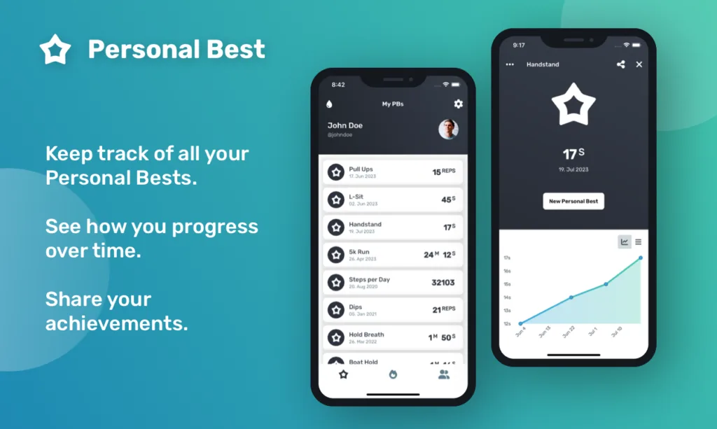Personal Best - Record Tracker Personal Best - Record Tracker is a mobile app for iOS and Android to track you fitness achievements. See how you progress over time