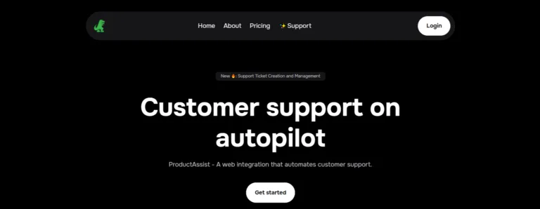ProductAssist Integrate AI powered chatbots and support pages into your website! Provide instant responses to your customer queries and experience reduced support tickets by 75%. Fully no-code. Fully AI. find Free AI tools list directory Victrays