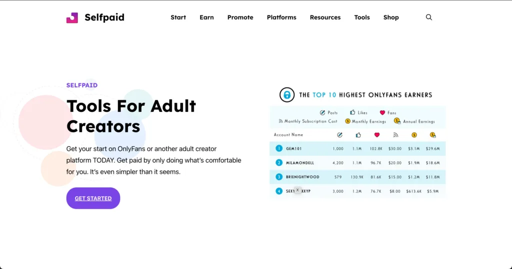 Selfpaid We help Adult Creators get started