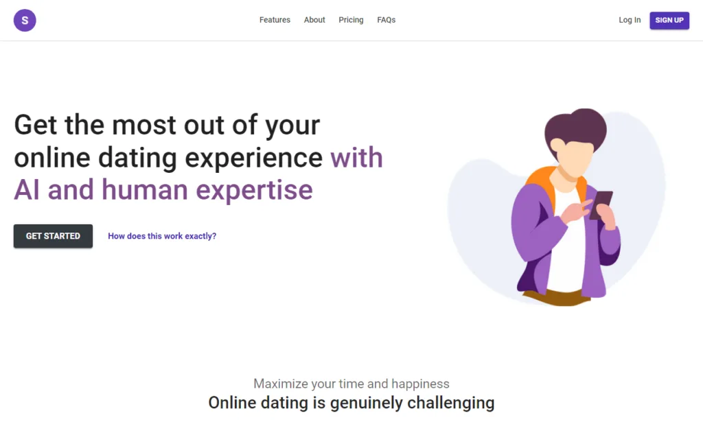 SmallTalks SmallTalks is a bit like Noom for online dating. Initially