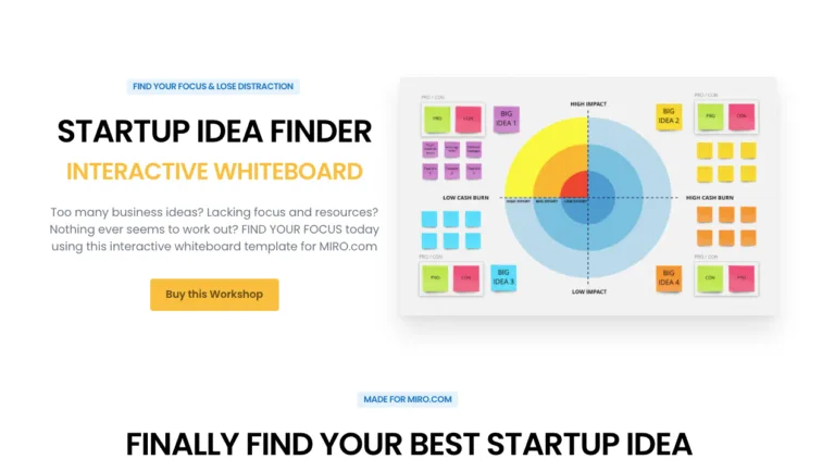 Startup Idea Finder Let your ideas compete against each other. Evaluate the effort