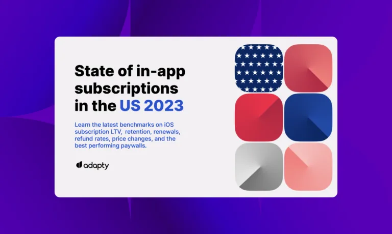 State of In-App Subscriptions by Adapty A regular overview of the IAP market with expert insights. Increase your app revenue by learning the latest benchmarks on subscription LTV