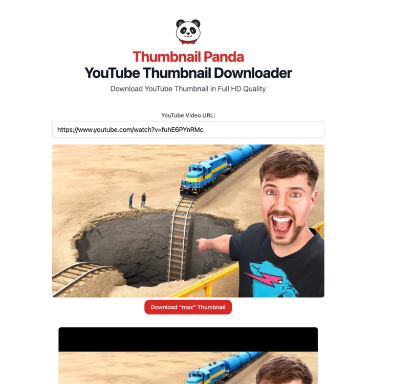Thumbnail Panda Thumbnail Panda lets you easily download any YouTube video thumbnail in full HD quality. You can get thumbnails from any YouTube video. It's fast