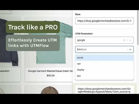 UTMFlow Chrome Extension UTMFlow is a free UTM link builder for marketers. Easily create/manage UTM links via Chrome Extension with auto-fill UTM fields. Analyze results in tools like Google Analytics