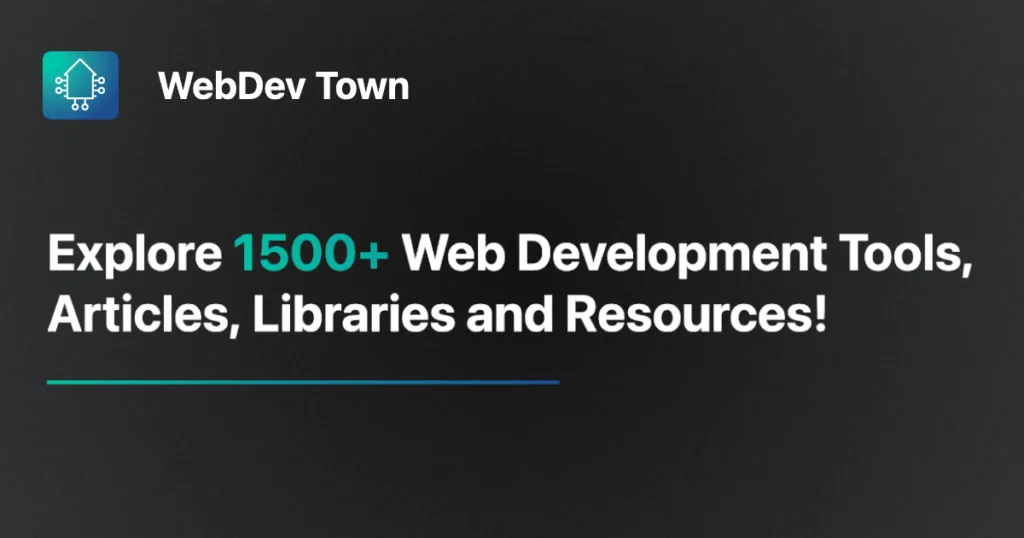 WebDev Town Browse and search the collection of 1600+ hand-picked web development & design resources I've curated over the last 4 years  . find Free AI tools list directory Victrays
