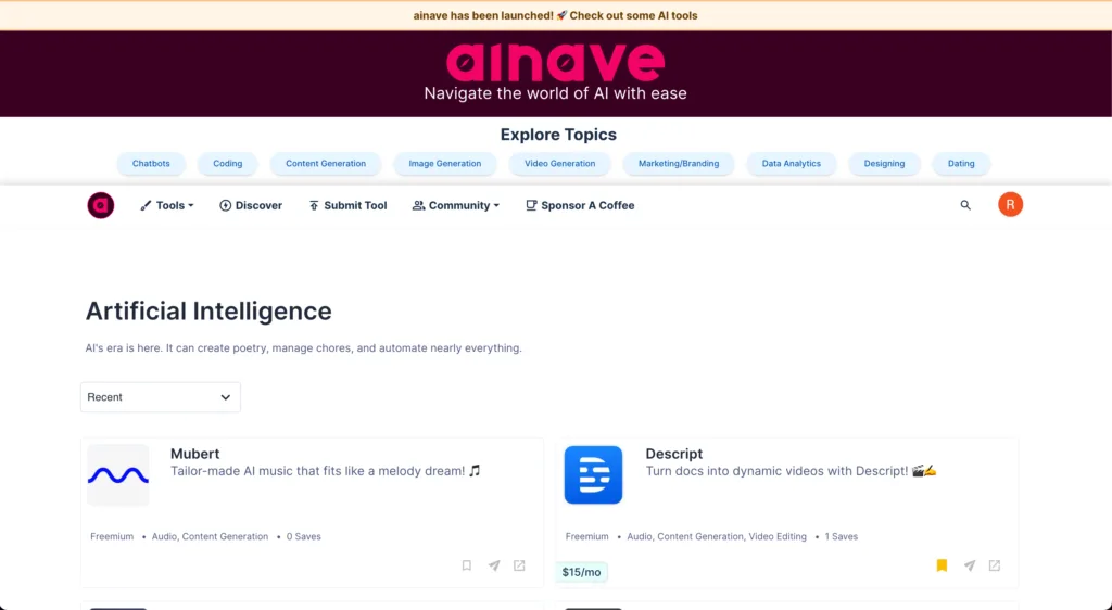ainave A platform tailored for AI developers