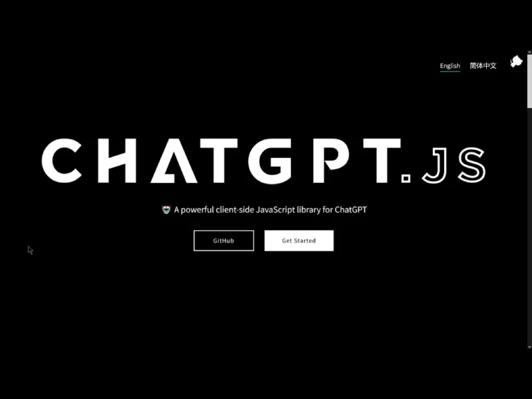 chatgpt.js A powerful client-side JavaScript library for ChatGPT find Free AI tools list directory Victrays
