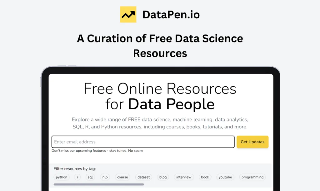 DataPen.io Explore a wide range of FREE data science