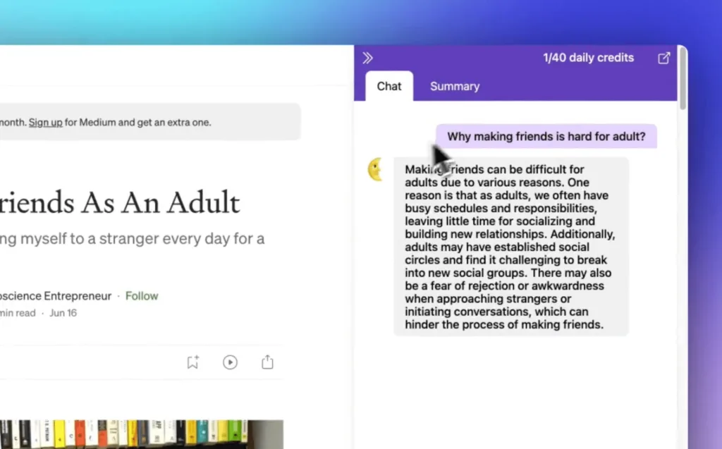 Lunally Experience the future of browsing with our Chrome Extension