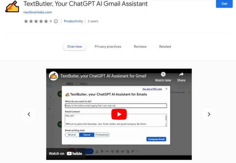 TextButler Your AI Assistant for Emails - Compose smarter