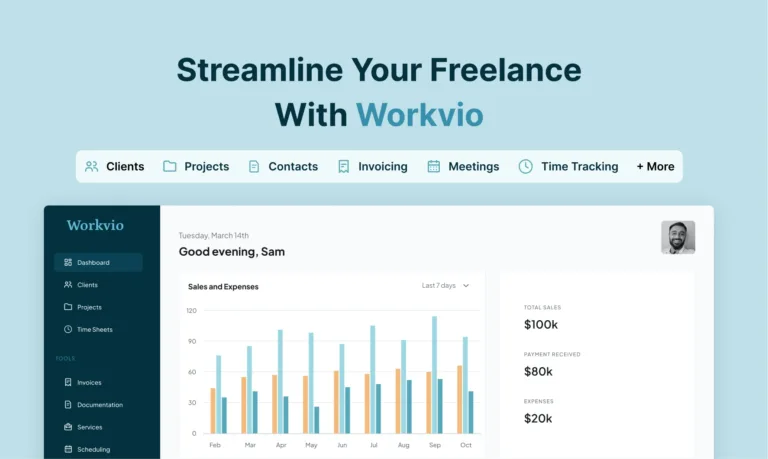 Workv.io Streamline Your Freelance Business in single place & Manage your all Clients