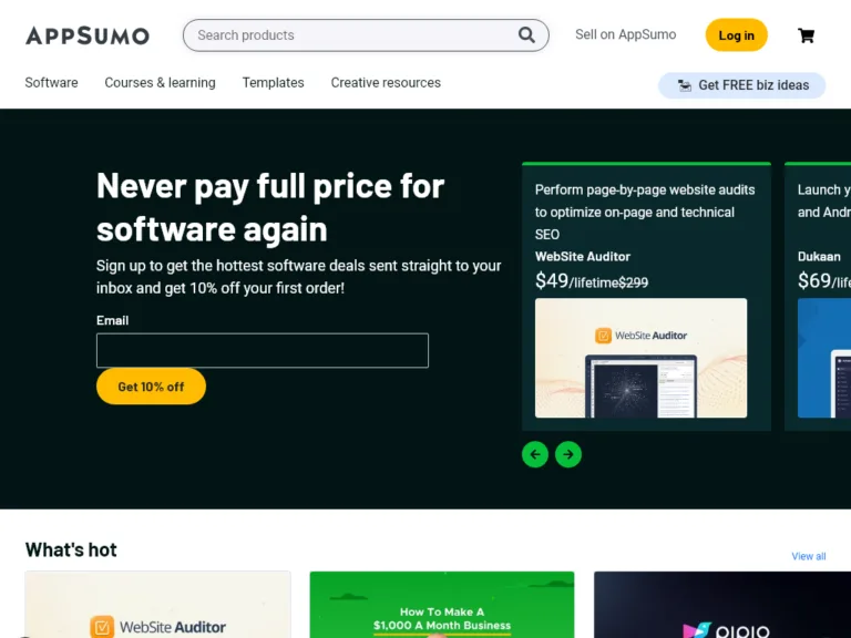 Featured tools AppSumo sell your digital products easily and quickly