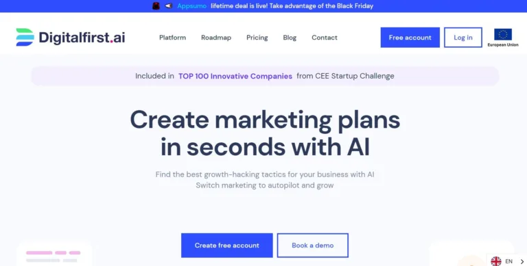 Featured tools Digital First AI Create marketing plans in seconds using AI. Find the best growth-hacking tactics for your business with AI. Switch marketing to autopilot and grow.