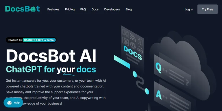 DocsBot AI - Custom ChatGPT bots trained on your documentation and content for support