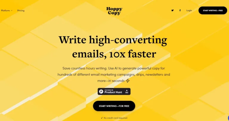 Featured tools HoppyCopy Write high-converting emails