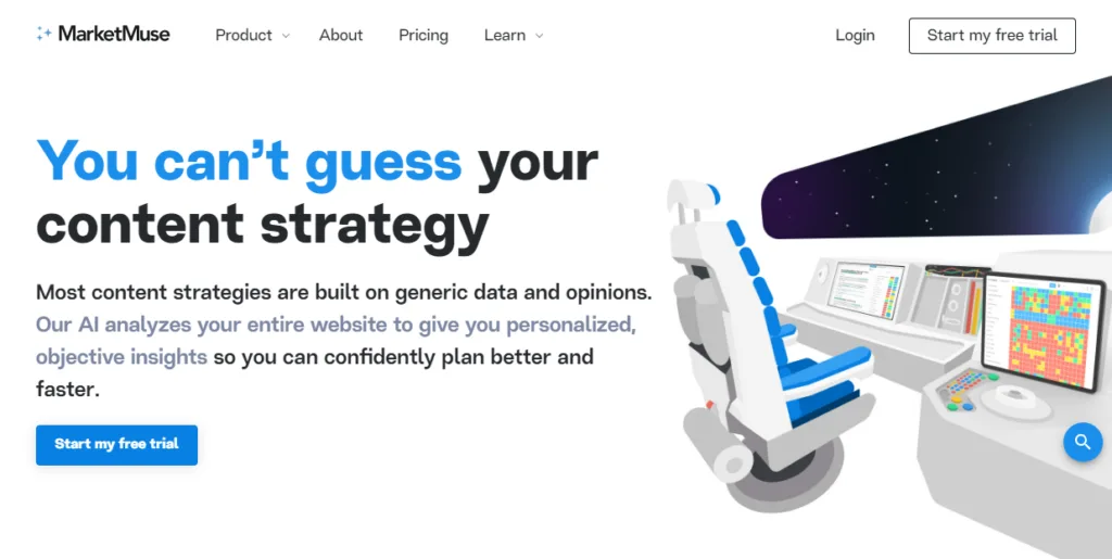 MarketMuse Most content strategies are built on generic data and opinions. Our AI