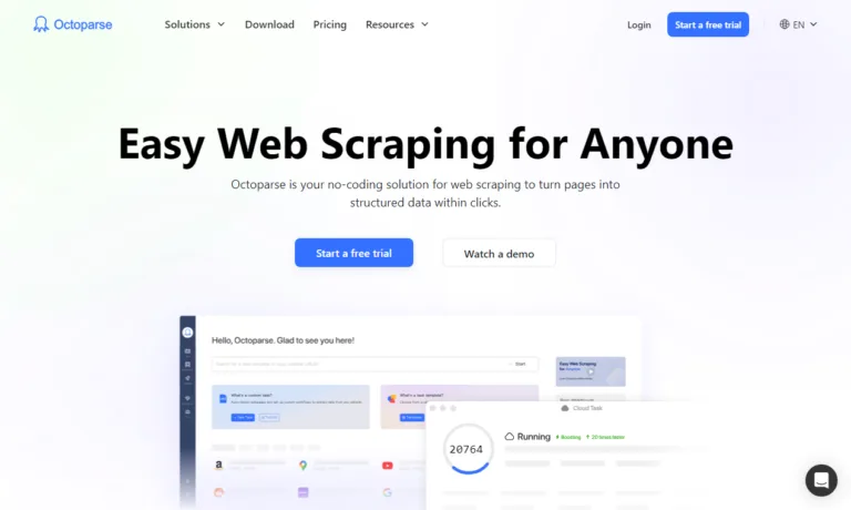 Featured tools Octoparse Web scraping made easy. Collect data from any web pages within minutes