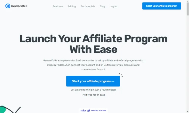 Featured tools Rewardful Launch Your Affiliate Program