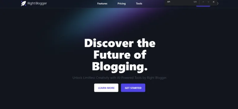 Featured tools Right Blogger Go from zero to published faster than ever with AI-powered writing tools. Get inspired with content to start your blog posts
