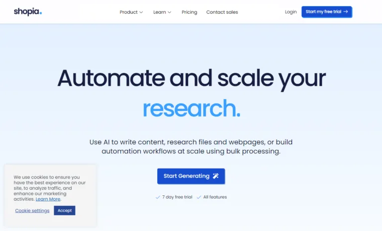 Featured tools Shopia The best platform to combine research and writing using GPT-4. Write