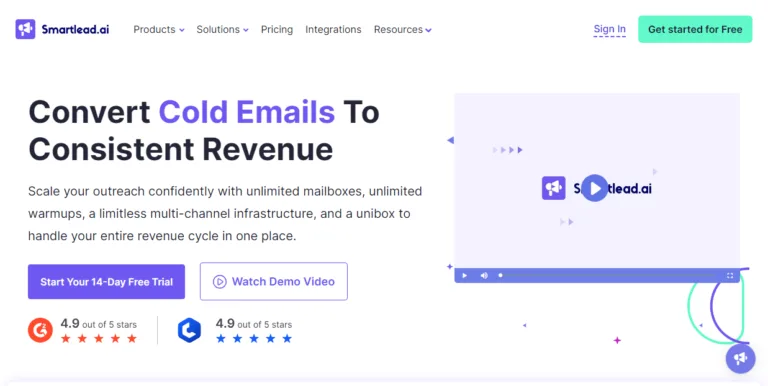 Smartlead Send cold emails that land in the inbox at scale. Connect unlimited