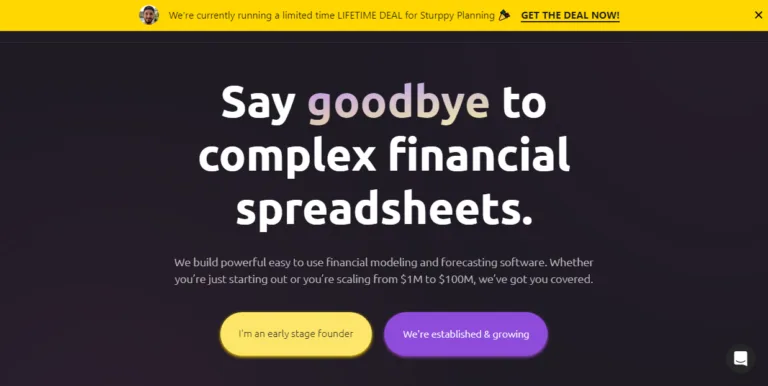 Sturppy Plus Create an investor-ready financial model & plan for your startup that you
