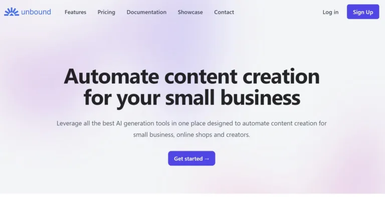 Featured tools Unbound Automate content creation for your small business.