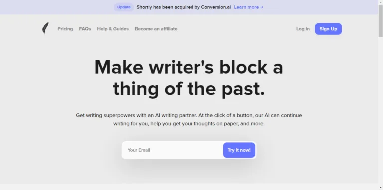 Featured tools shortly ai We use cutting edge technology to make writing easier and faster. Stuck?