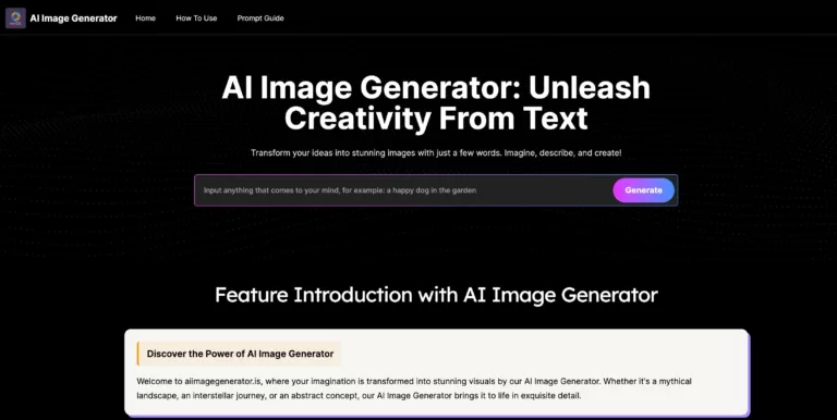AI Image Generator From Text Free Online - AIImageGenerator: Unleashing Creativity with Speed