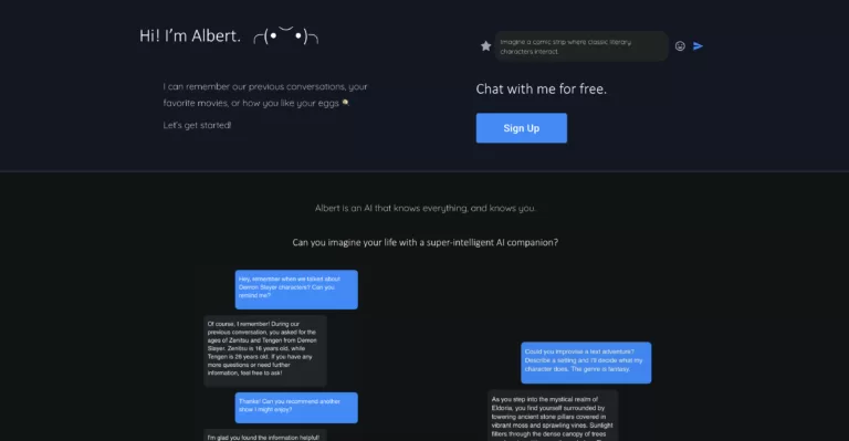 Albert AI - Albert is an AI that knows everything