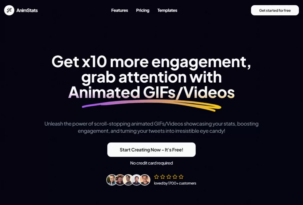 AnimStats - AnimStats is a website that allows you to create scroll-stopping visuals to boost engagement and impress your audience. With AnimStats