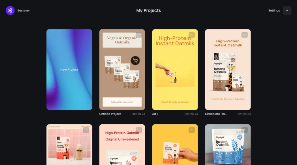 Bestever AI - Bestever is the new way to generate ads and social media posts in seconds. Users can create hundreds of videos and image assets with just a click of a button. Provide a url link to your business