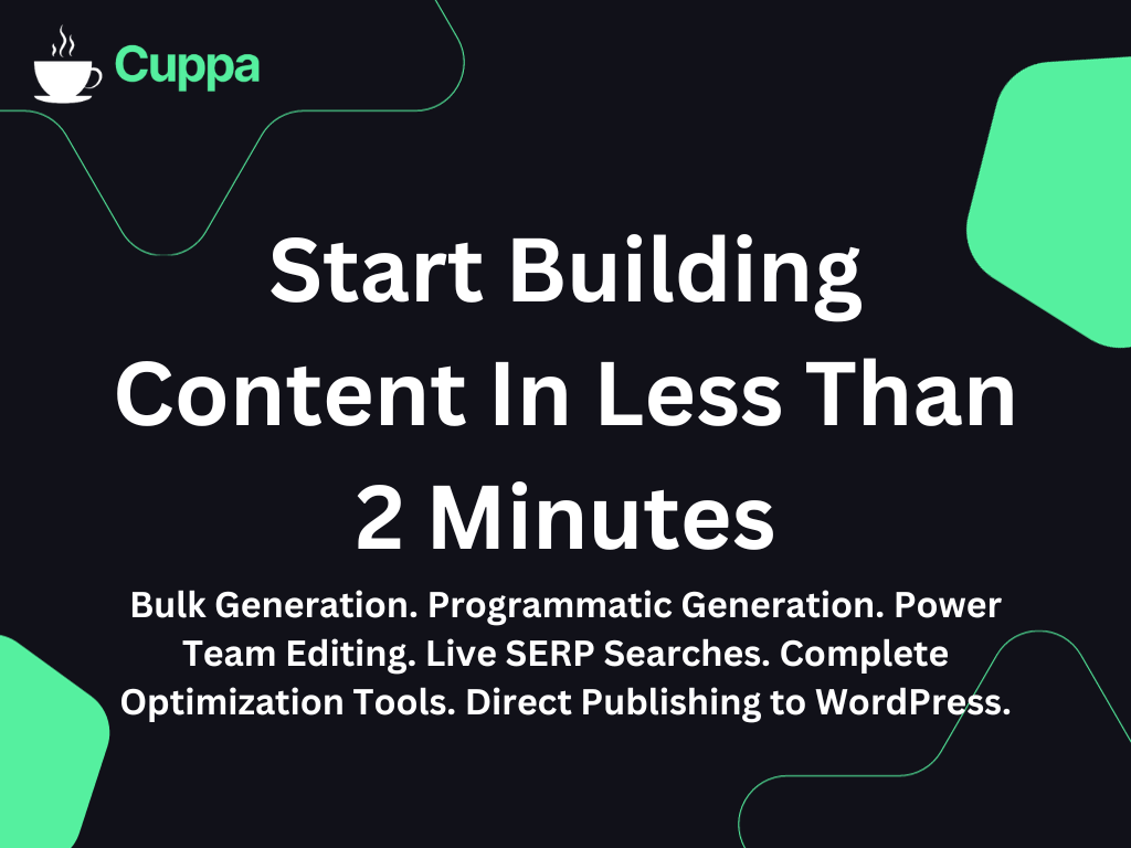 Cuppa - Streamline your content creation with Cuppa's AI