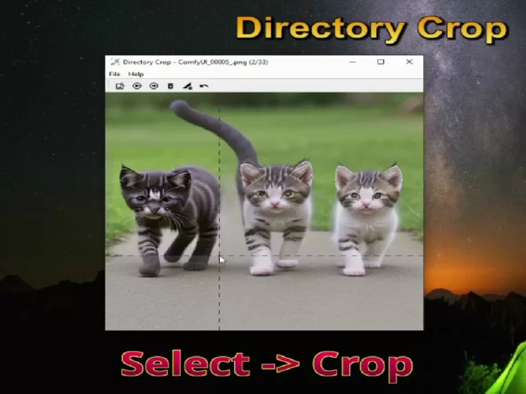 Directory Crop - Quickly select the best of the generated AI images