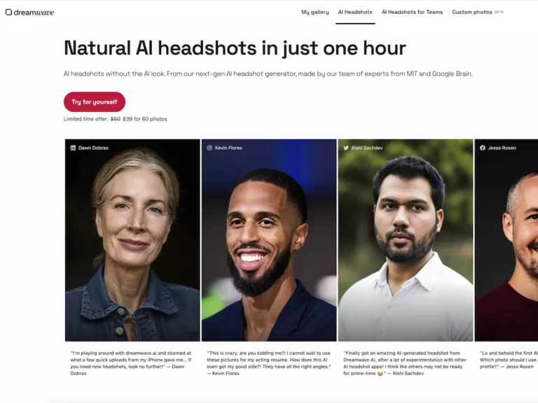 Dreamwave AI Headshots - Next-generation