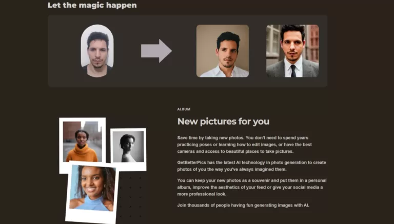 GetBetterPics - Enhance your professional image with GetBetterPics Headshot Generator