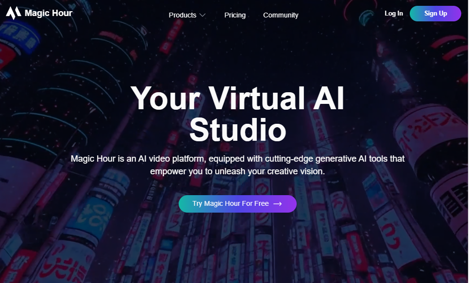 Magic Hour - Magic Hour is a collection of tools for making AI videos. It has the best open source models all in one place