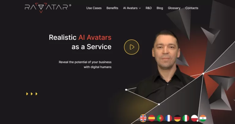 RAVATAR - RAVATAR is an Avatar-as-a-Service (AaaS) platform designed to help users create high-quality realistic human AI avatars