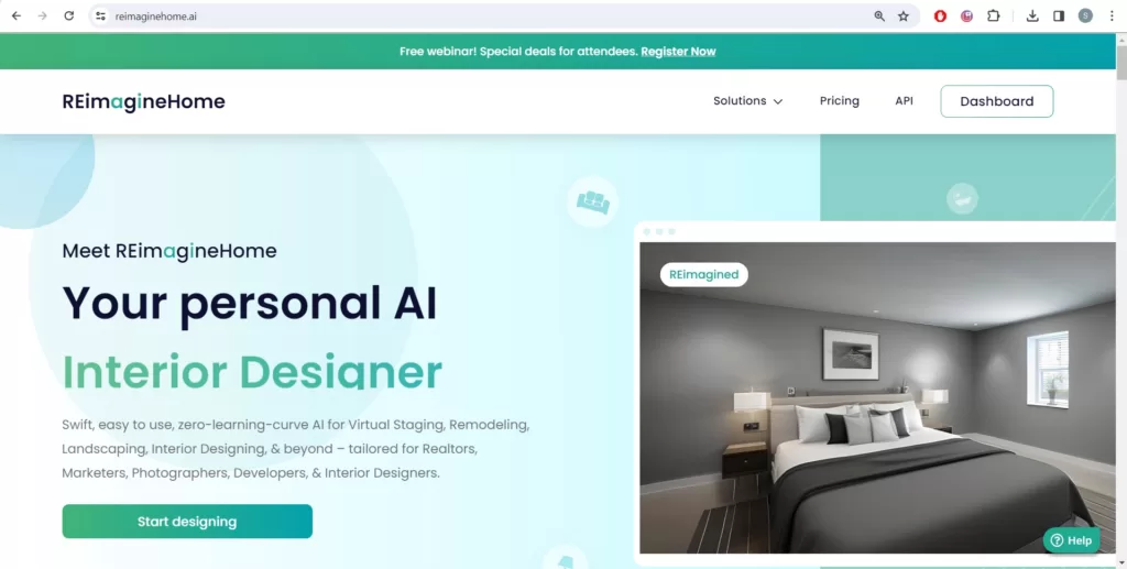REimagineHome AI - REimagineHome is an innovative AI-based platform designed for virtual staging